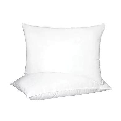 SUPERIOR Solid Microfiber Medium Density Pillow 2-Pack Set