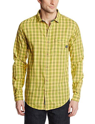BASICS Men's Casual Shirt (8907054301447) Yellow : Amazon.in: Clothing ...