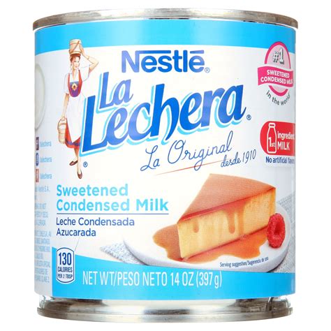 La Lechera Sweetened Condensed Milk, 14 oz Can, For Baking and Desserts ...