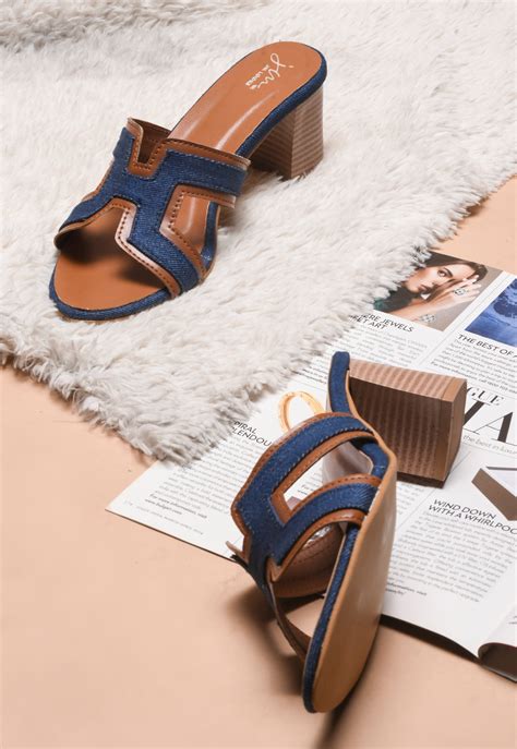 Jm Looks Women's Block Heel Slides - Stylish & Comfy – JM LOOKS