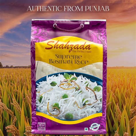 Shahzada Supreme Basmati Rice - Extra Long Grain, India | Ubuy