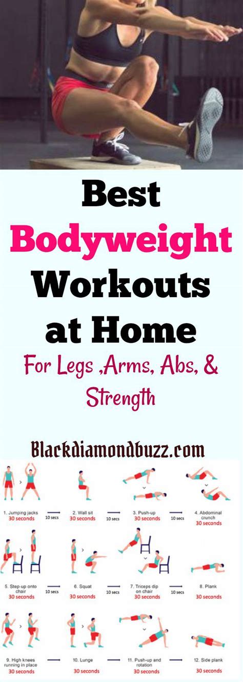 7 Best Bodyweight Exercises for Weight Loss at Home - For Legs, Arms ...