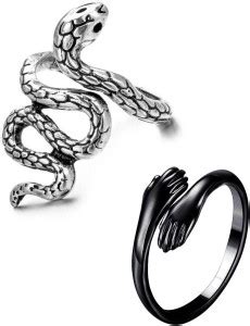 Stylewell Pack Of 2 CMB7888 Love Couple Hand Hug Me And Shiva Snake ...