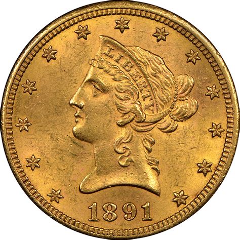 1891 CC $10 MS Liberty Head $10 | NGC