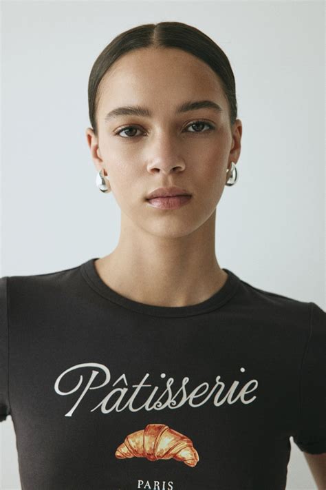 Pâtisserie Fitted cotton T-shirt – lme.french