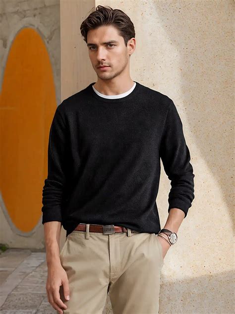 Custom men`s Cashmere sweater- Sustainable Manufacturer