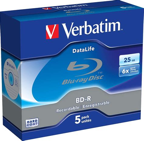 Verbatim 43836 - blank Blu-Ray discs (Jewelcase) : Amazon.co.uk ...