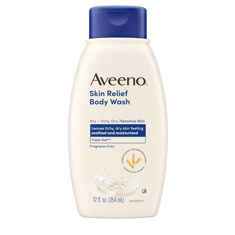 Buy Aveeno Skin Relief Fragrance-Free Body Wash with Oat to Soothe Dry ...