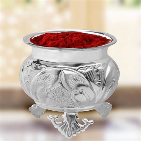 Silver Pooja Articles Hallmark Certified For Home Temple Office – CaratCafe
