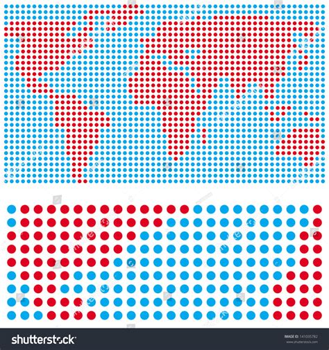 Vector Dotted World Map 的图像结果