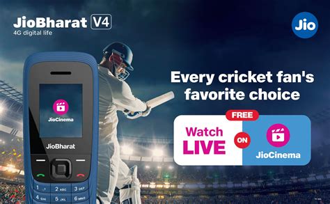 Buy JioBharat V4 4G Keypad Phone with JioTV, JioCinema, JioSaavn ...