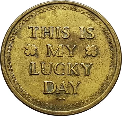 Token - This Is My Lucky Day (with 1 star) - United States – Numista