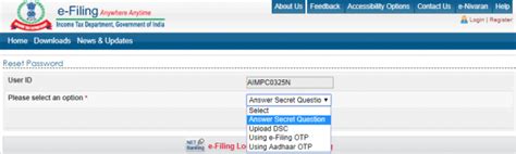 4 Ways to Reset Income Tax e-Filing Account Password - Paisabazaar.com