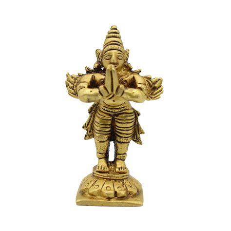 Buy PujaNPujari Brass Garuda Idol Statue- Standing Garuda Statue in ...