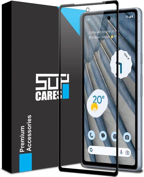 SupCares Edge to Edge Tempered Glass for Google Pixel 7A 5G (6.1 Inch ...