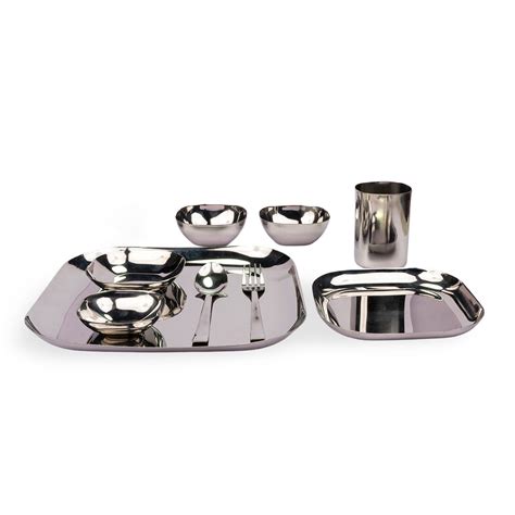 Buy Designer Stainless Steel Dinner Sets Online – Jiscovery
