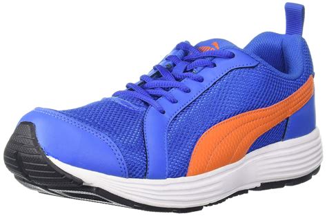 Buy Puma mens Rambo Strong Blue-Vibrant Orange Running Shoe - 9 UK ...