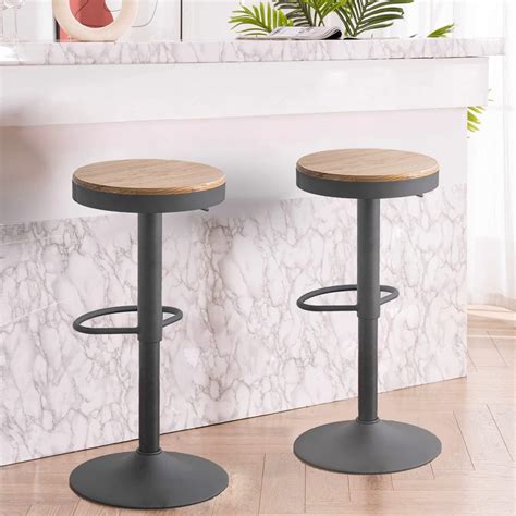 Kidol & Shellder Bar Stools Set of 2 Adjustable India | Ubuy