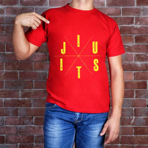 Jiu Jitsu Martial Art Form Branded Round Neck T-shirt – EMRGE