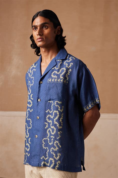 Cord Menswear - Blue Spiral Uni Shirt - Elahe