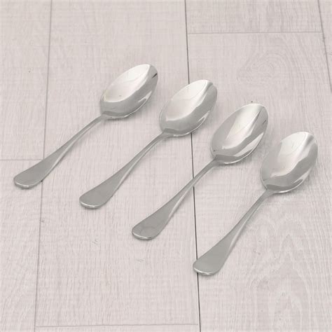 Buy Glister Solid Spoons - Stainless Steel - Tea Spoon 14.5 cm x 3 cm ...