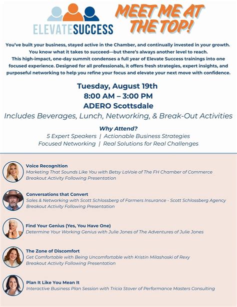 Elevate Success - Meet Me At The Top!, ADERO Scottsdale Resort (13225 ...