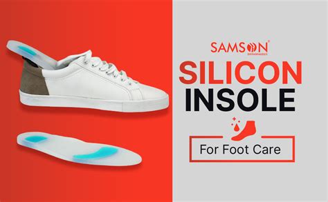 Samson Silicone Orthopedic Shoe Insole Pair for Walking, Running ...