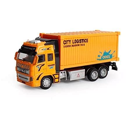 RM Heavy Alloy Die cast Metal Pull Back and Go City Transport Truck ...