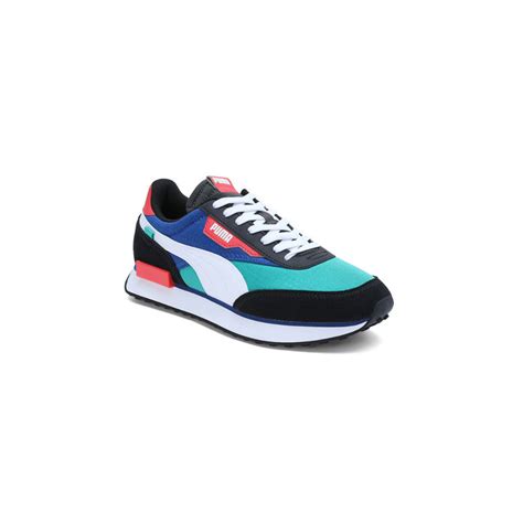 Buy Puma Future Rider Play On Unisex Teal & Blue Sneakers Online