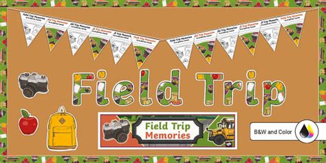 Field Trip Bulletin Board Pack for Grades 3-5 | Twinkl USA