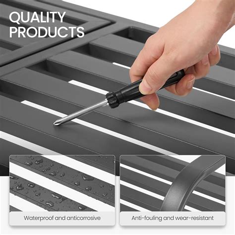 BODIOO Outdoor Metal Garden Bench 59 Patio Bench India | Ubuy