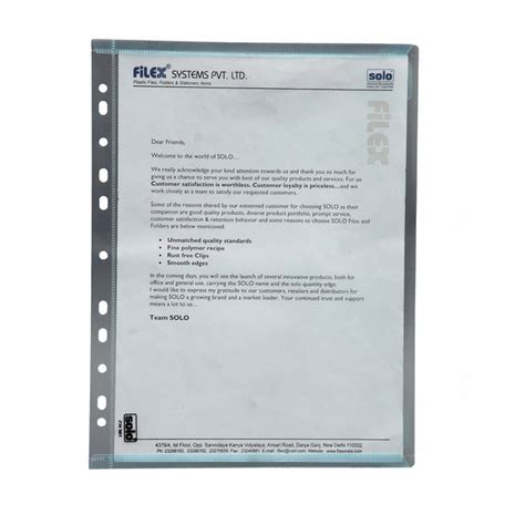 Document File Bags - A4 (CH201), Pack of 10 — Mudramart Corporate Giftings