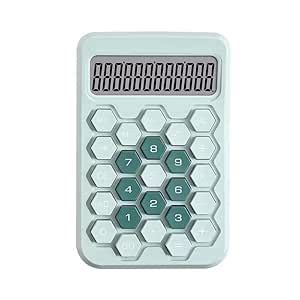 Colorful Candy Mechanical Calculator - Cute 12 Digit Large LCD Display ...