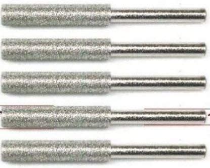 MTP Tm Pack of 5 5/32" Diamond Chainsaw Sharpener Burr Stone File Fits ...