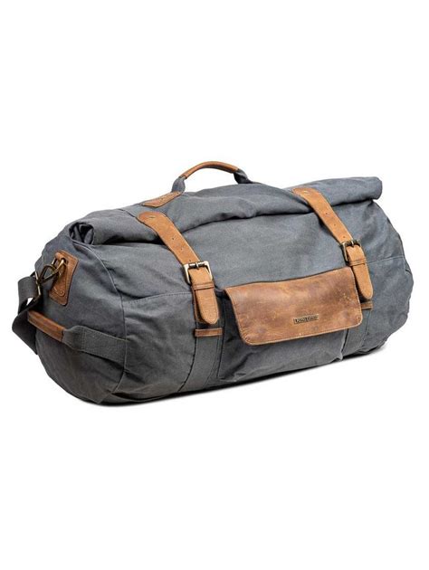 Buy Royal Enfield Classic Duffel Bag, Roll Top with Leather Straps ...