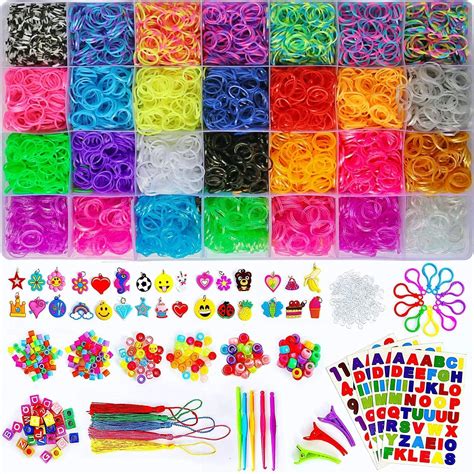 Jubilant 12080+ Loom Rubber Bands Bracelet Kit, 28 Unique Bright Colour ...