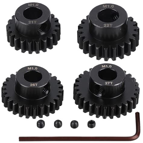 M1 Steel Motor Gears Pinion 8MM 21T 22T 26T 27T for 1/5 X-MAXX RC Model ...