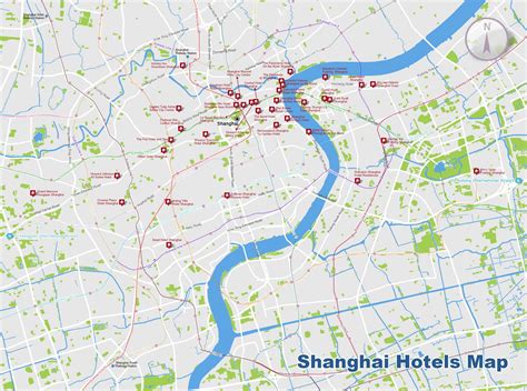 Shanghai Map, Map of Shanghai's Tourist Attractions and Subway