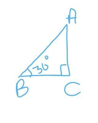 If an angle of a right angled triangle is 30 °, what is the hypotenuse ...
