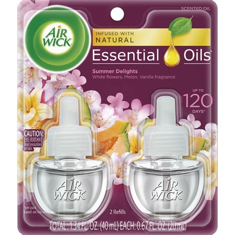 Air Wick Plug in Scented Oil Refill, 2 ct, Summer Delights, Air ...