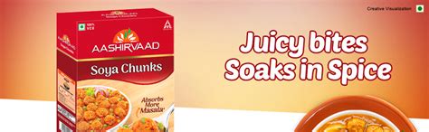 Aashirvaad Soya Chunks, 100% Veg, Absorbs More Masala, Juicy & Tasty ...