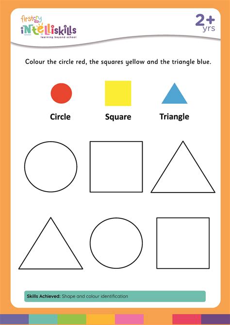 Printable Coloring Circle And Square