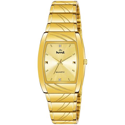 Buy HMT DLX HQ 718, 23k Gold Plated Analog Watch - for Men at Amazon.in