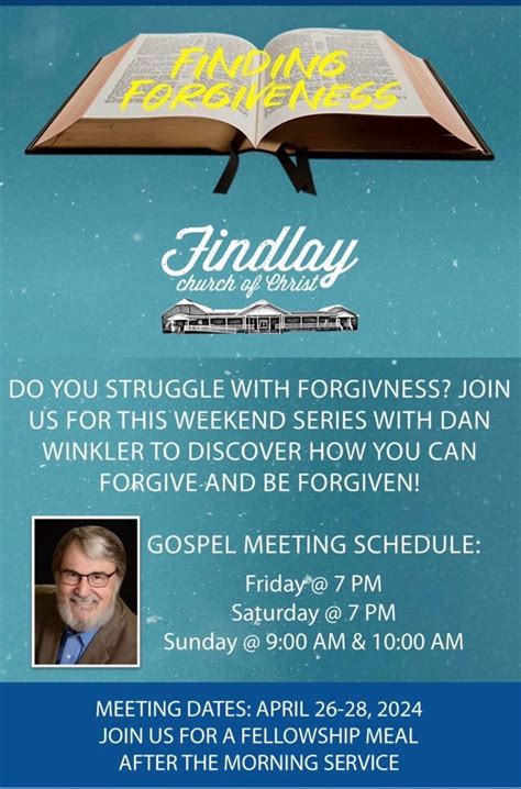 Gospel Meeting - Finding Forgiveness, 505 N Spring St, Sparta, TN, 26 ...