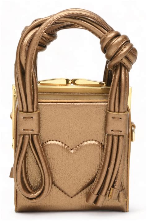 Immri - Loveknot Cube In Gold - Elahe