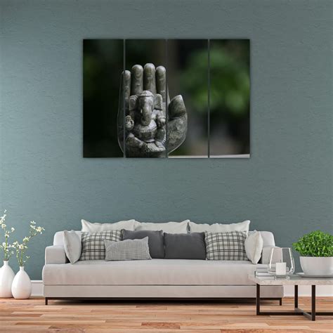 Shop Ganesha-tastic Framed 4-Panel Wall Art That Blesses Your Walls ...