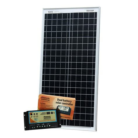 Buy 40W 12V Photonic Universe dual battery solar charging kit made of ...