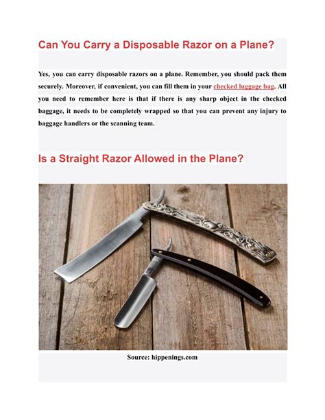 Can You Bring Razors On A Plane