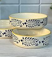 Buy Praahi Lifestyle Ceramic Salad Bowl/Plate- Serving Snacks Ceramic ...