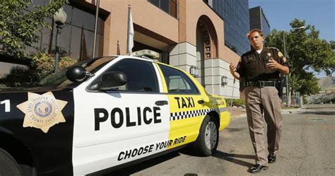 Part police cruiser, part taxi, shrink-wrapped car encourages people ...